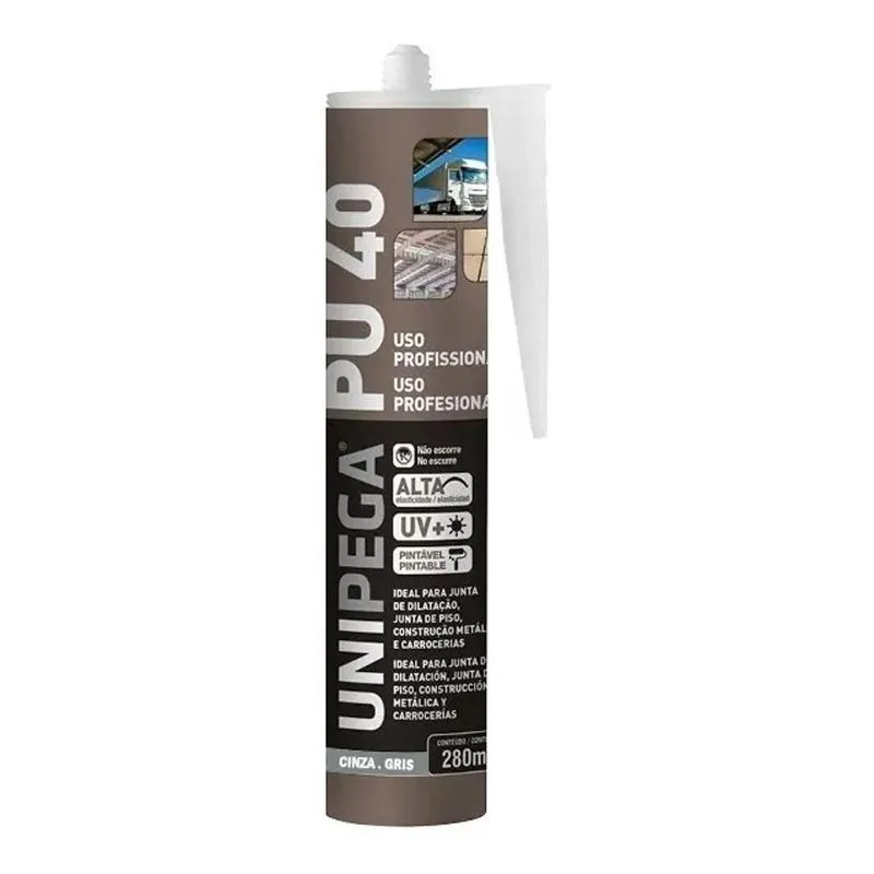 2x Silicone Pu40 Adesivo Selante De Poliuretano Cinza 400g