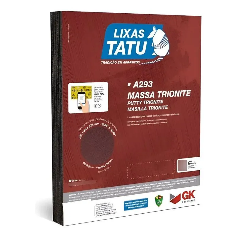 Lixa Tatu Parede: Acabamento Profissional Grãos 100 - 150