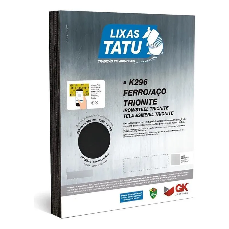 Lixa Ferro Aço: Remoção Rápida Ferrugem &amp; Tinta 25 F - 240