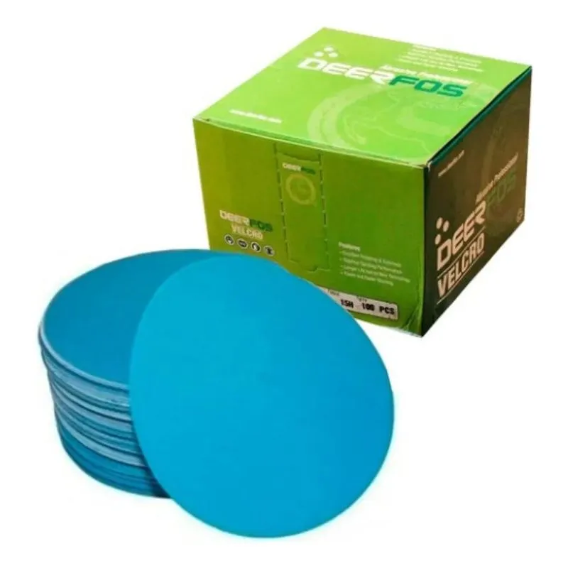 10 Discos Lixa Orbital 125mm Velcrados - Alto Rendime - 1200