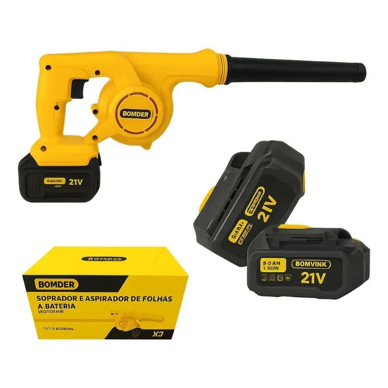 5x Aspirador Soprador Profissional Forte 2 Bateria Sem Fio