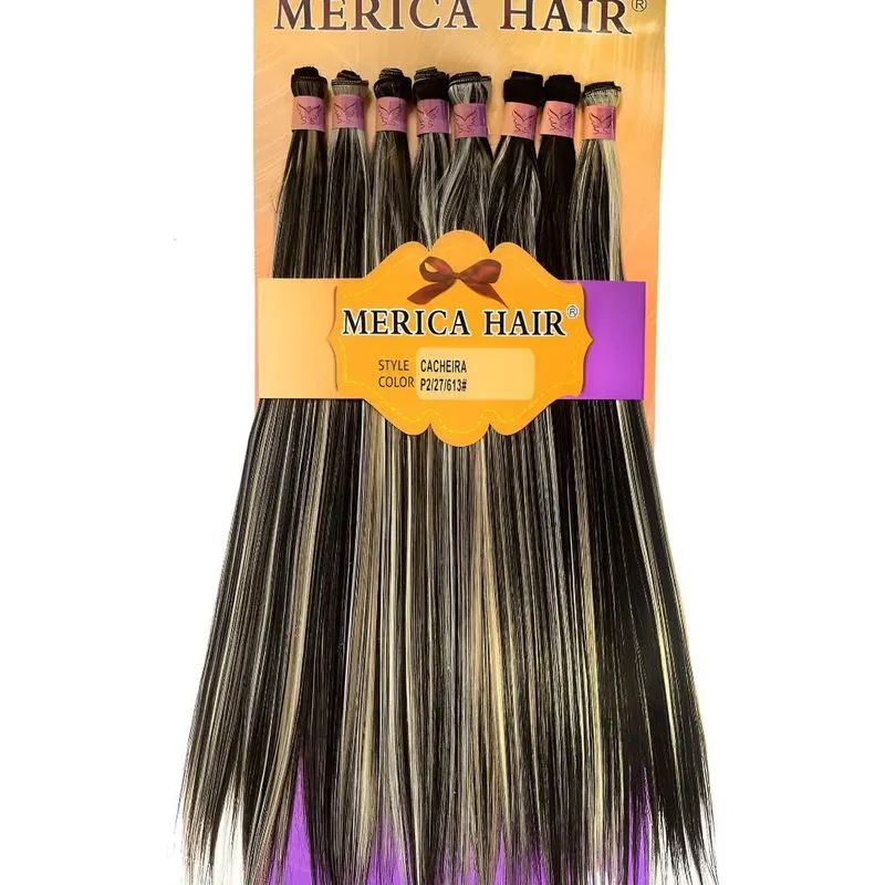 Cabelo Orgânico Liso 60cm 280g 8 Telas Merica Ha - P2/27/613