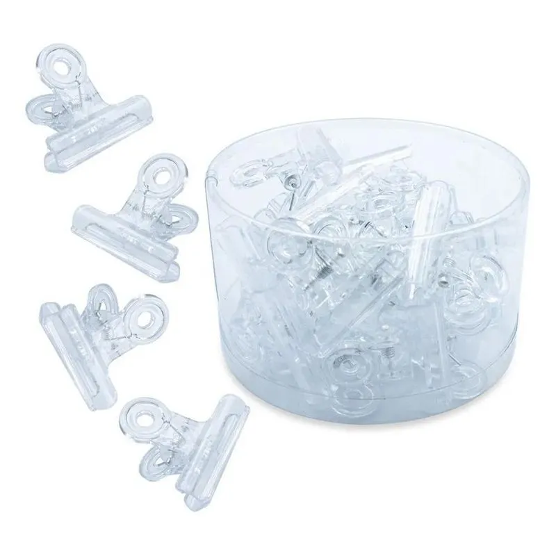 Kit 24 Presilhas Transparentes Curvatura C Unhas Gel Grande