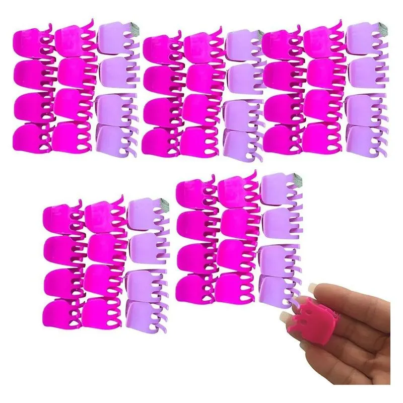 60 Presilhas Piranha Cabelo Verão Coloridas - Rosa-chiclete