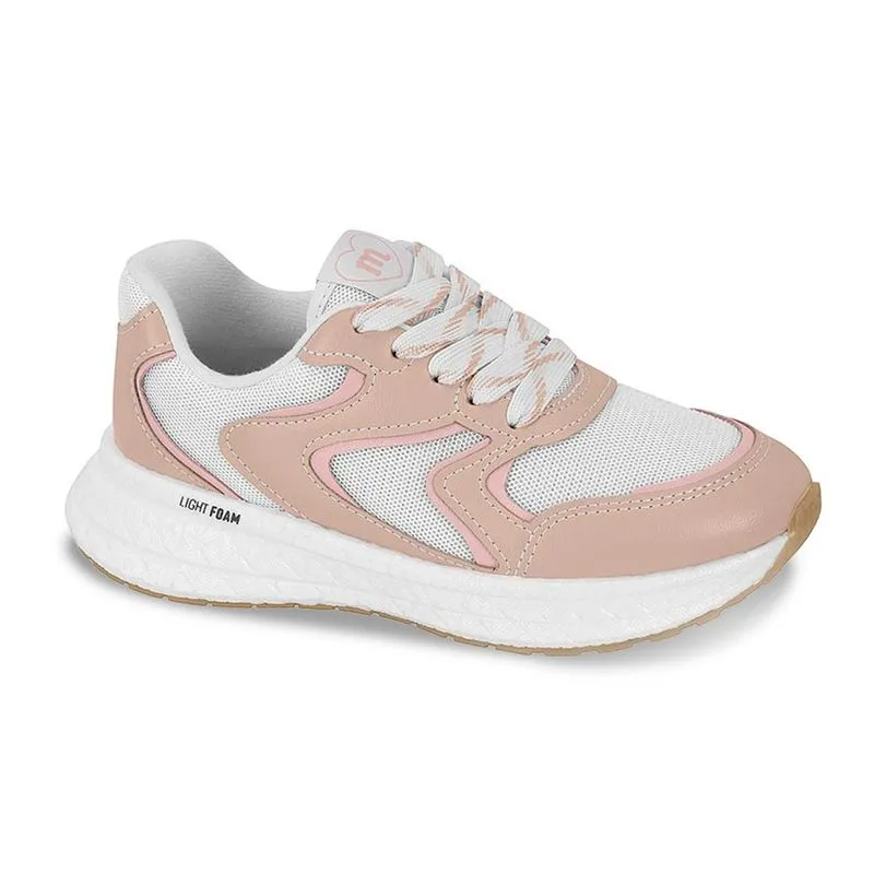 Tênis Molekinha Jogging Infantil Feminino Branco 34