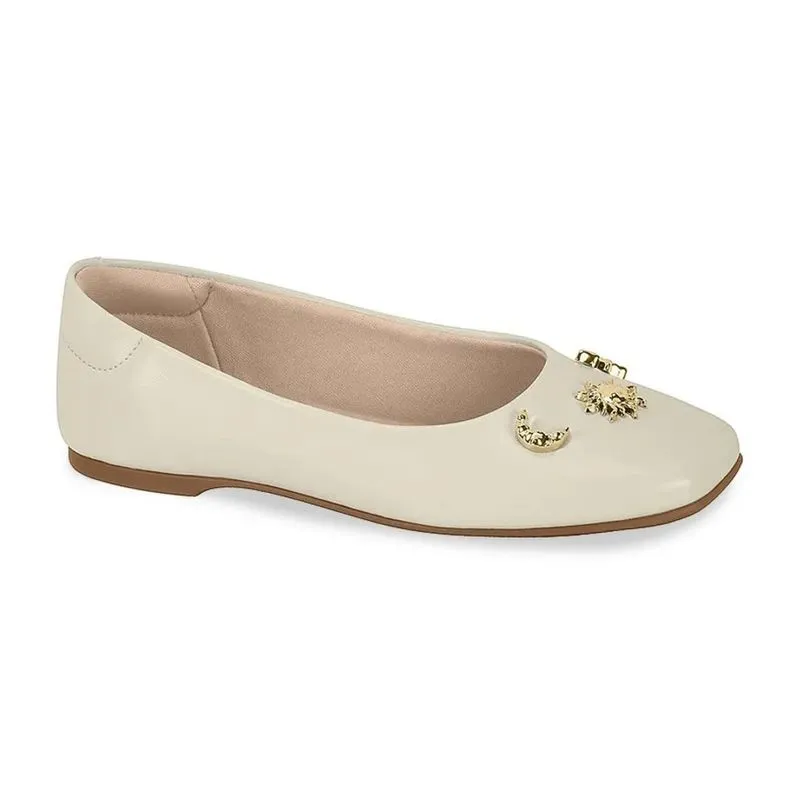 Sapatilha Molekinha Casual Infantil Menina Off White 32