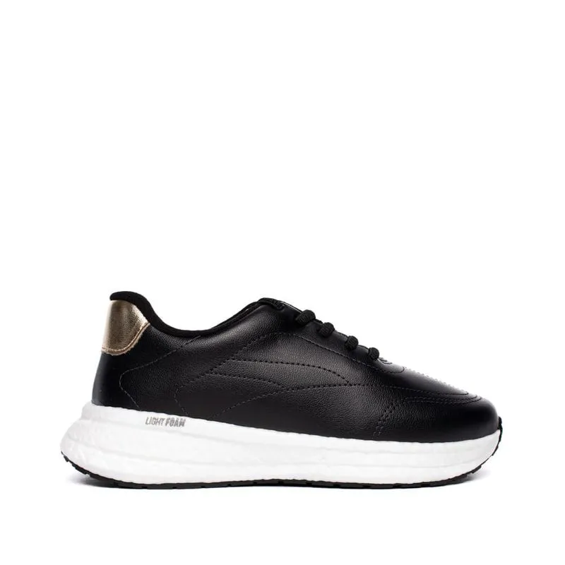 Tênis Infantil Molekinha Casual Napa Turim Preto/Dourado - 35