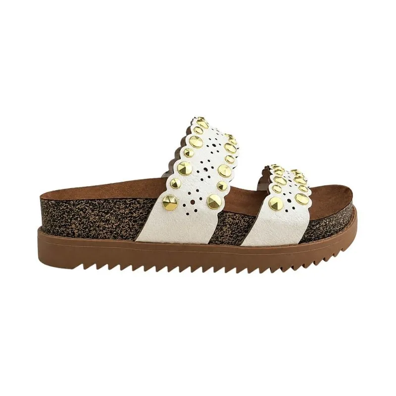 Papete Feminina Moleca 5500.125 Napa New Nancy 36 / BRANCO OFF