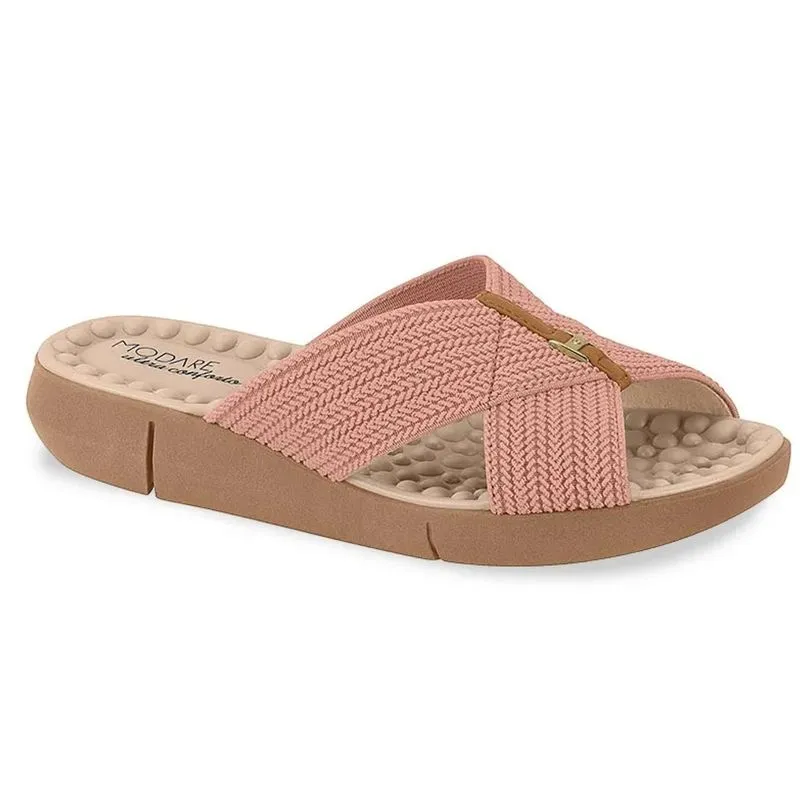 Tamanco Modare Elástico Conforto Feminino Rosa 38