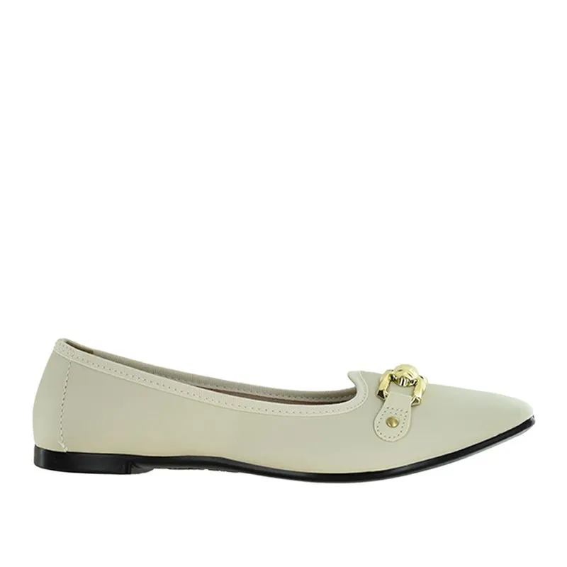Sapatilha Moleca Slipper Ferragem Branco Feminina 34