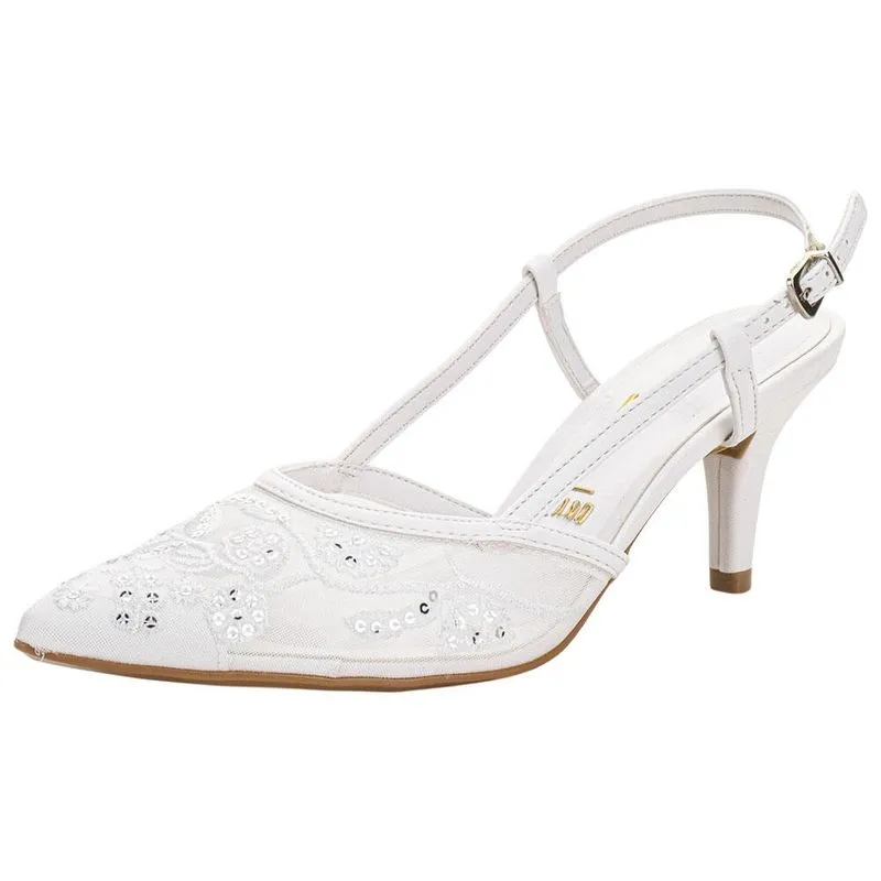 SCARPIN FEMININO SALTO FINO VIZZANO 11851463 35 / BRANCO