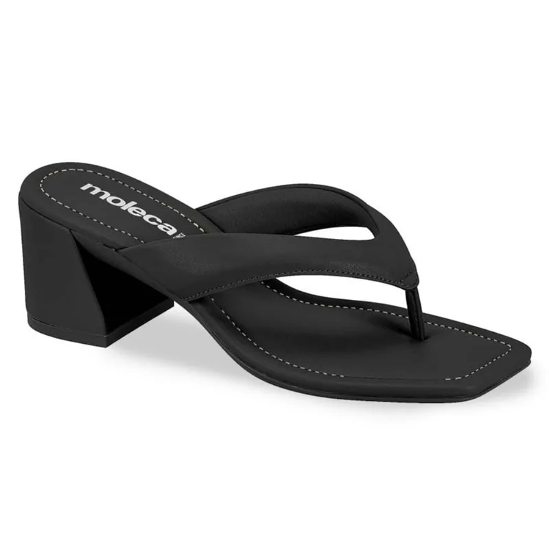 Tamanco de Dedo Moleca Casual Feminino Preto 36