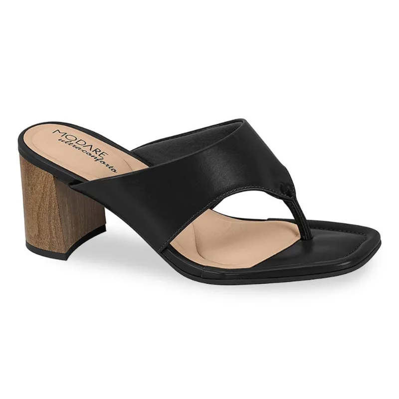 Tamanco de Dedo Modare Chic Comfort Feminino Preto 38