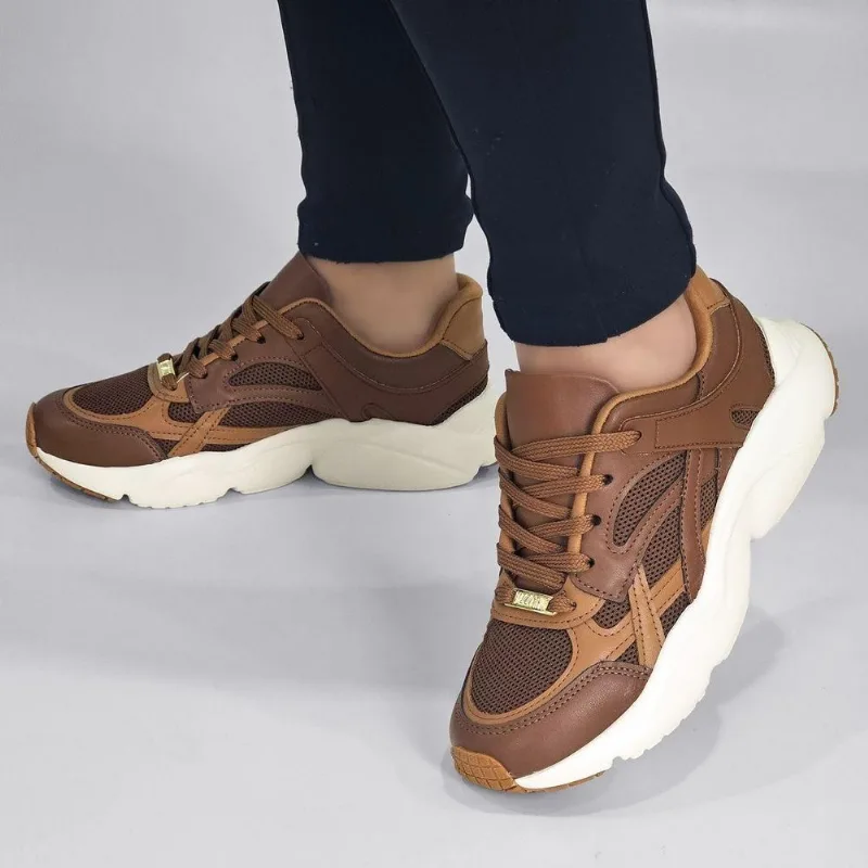 Tênis Vizzano Feminino Jogging Sola Alta 1440.114 38 / Caramelo