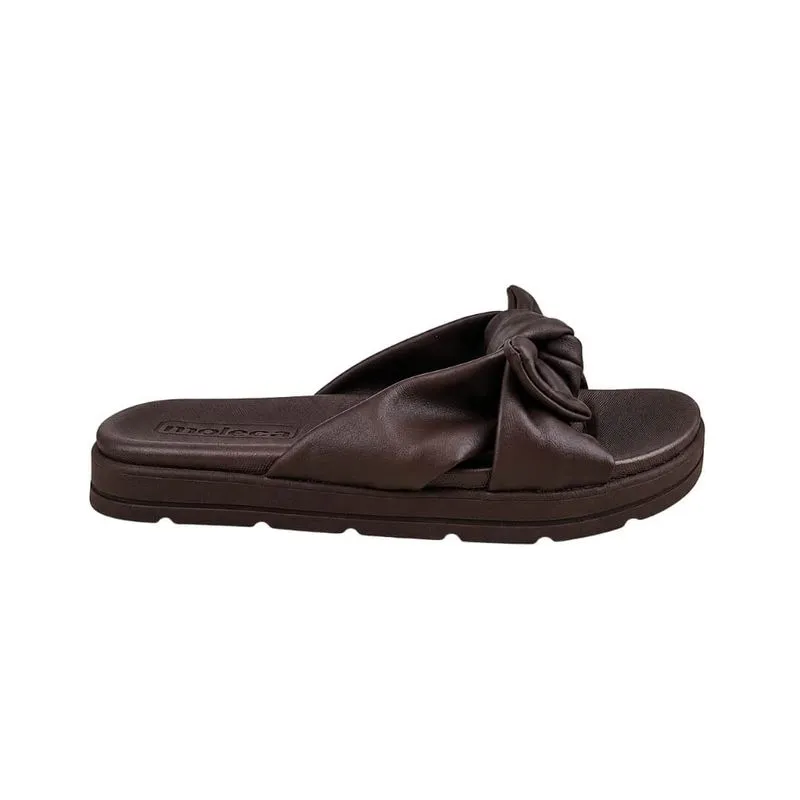Chinelo Feminino Moleca 5490.232 Napa Suprema 35 / CHOCOLATE