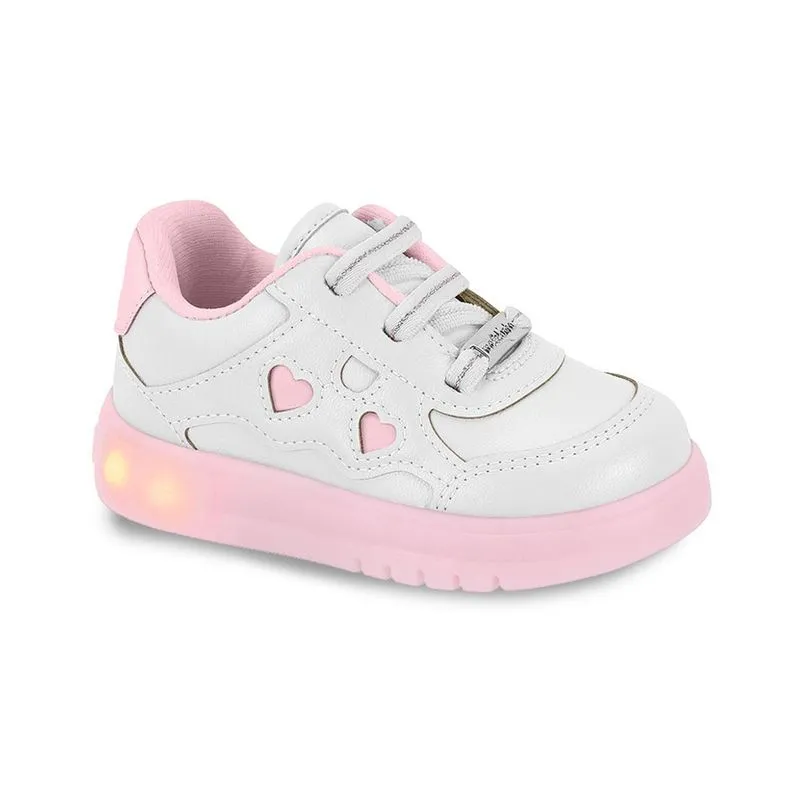 Tênis Molekinha Charm Infantil Branco 19