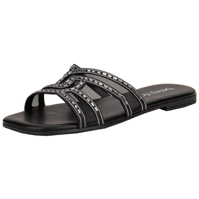TAMANCO FEMININO FLAT BEIRA RIO 8560419 34 / PRETO