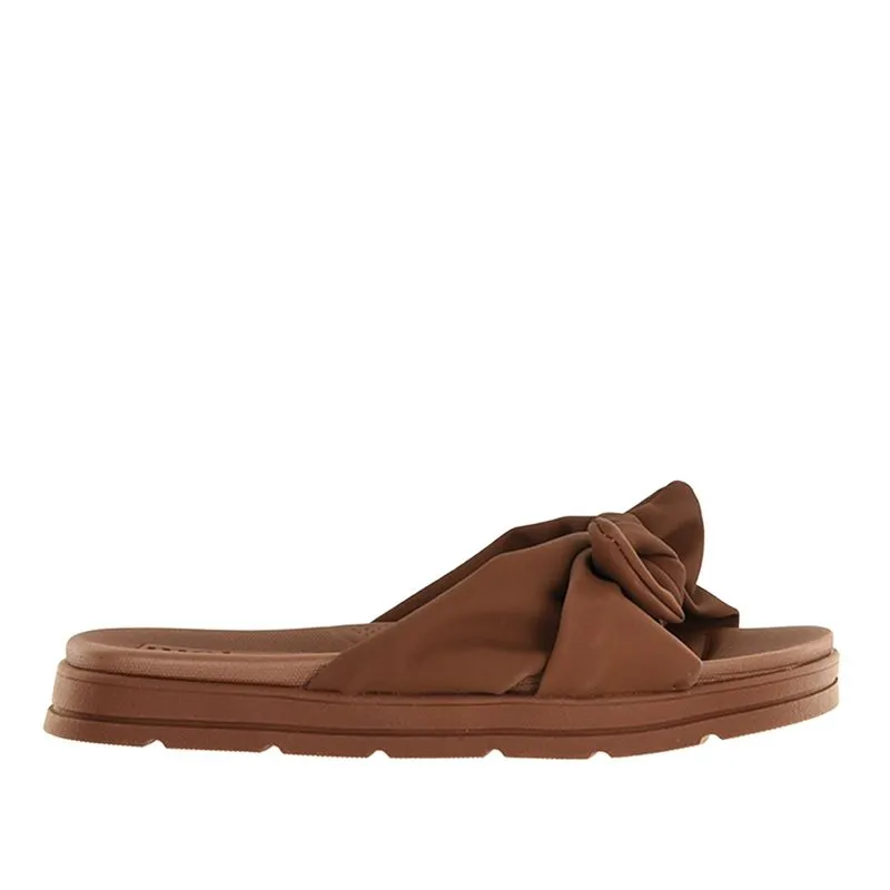 Tamanco Moleca Flatform Laço Marrom Feminino 36