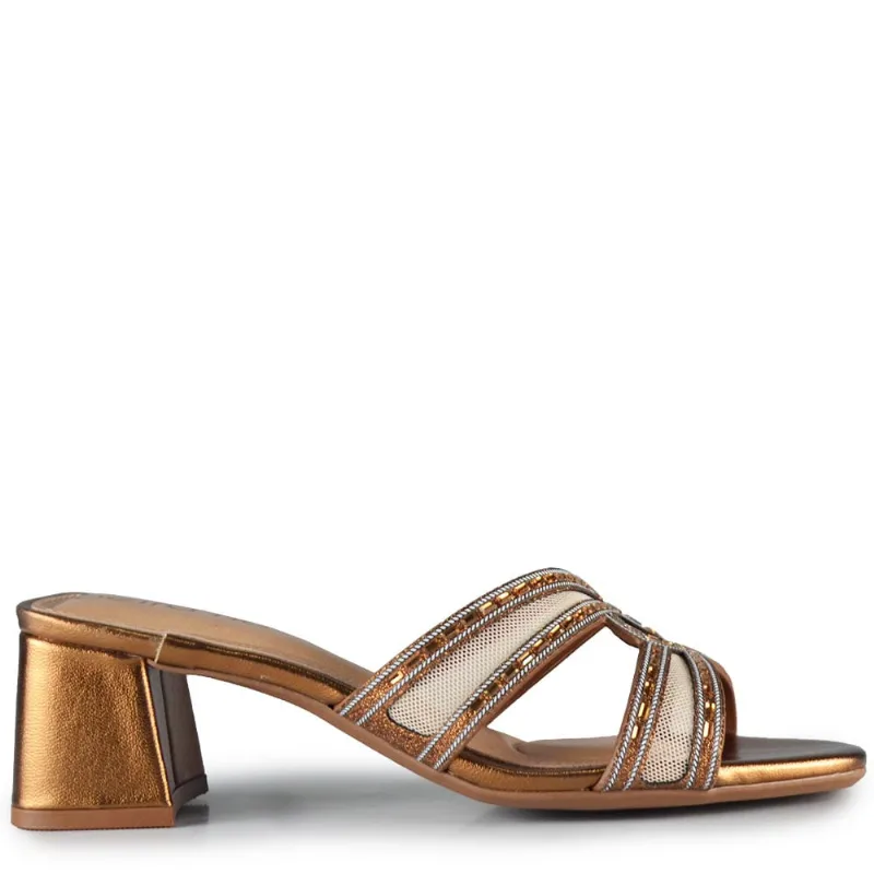 Tamanco Beira Rio Feminino 8580.205 32272 MULTI BRONZE 38