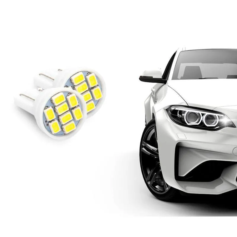Lâmpada Led Interior Farolete Pingo T10 5 Led Vermelho
