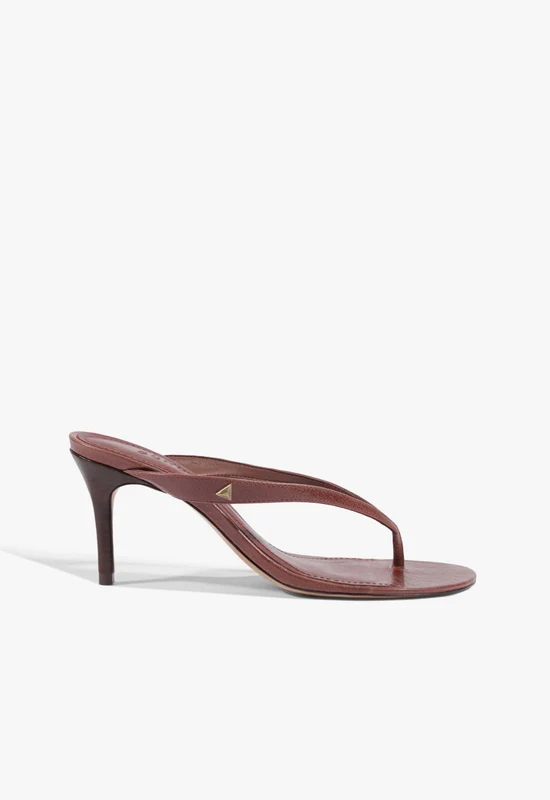 Riley Leather Sandal 8.5 / Brown / Leather