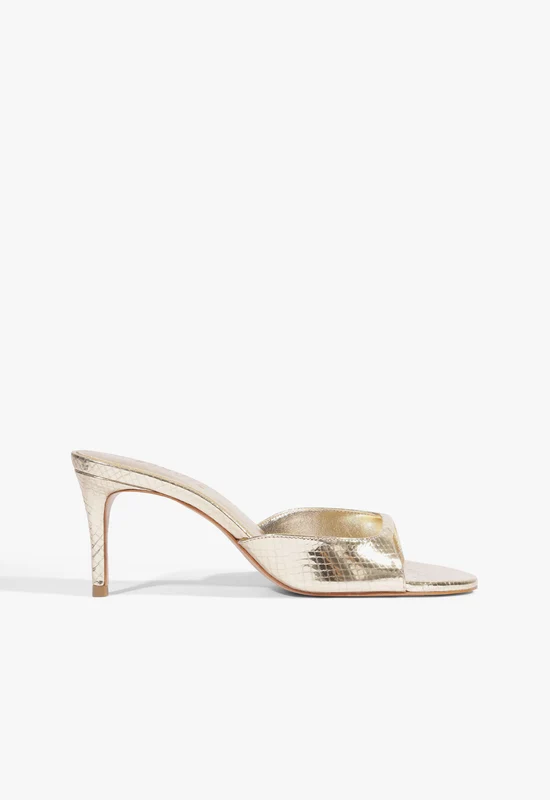 Arlette Mule Metallic Sandal 8.5 / Gold / Metallic