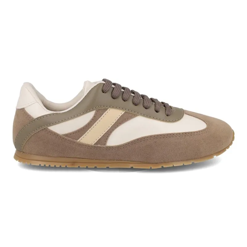 Tênis Casual M Shuz Casual Feminino Taupe 40