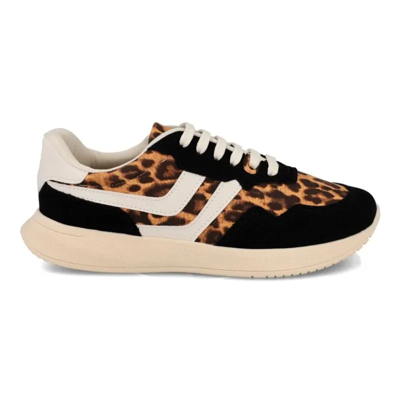 Tênis Feminino M Shuz Animal Print Preto Casual 39