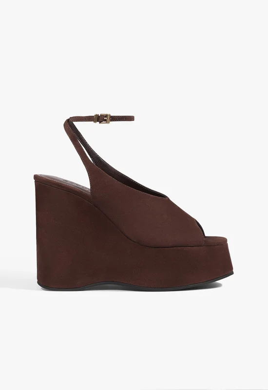 Delilah Suede Sandal 9 / Maplewood / Nubuck
