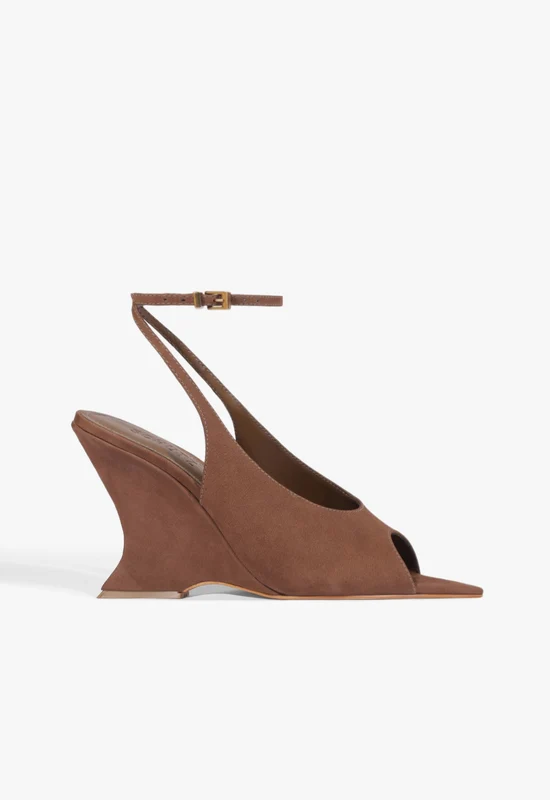 Aurelle Suede Sandal 7 / Pecan Brown / Nubuck