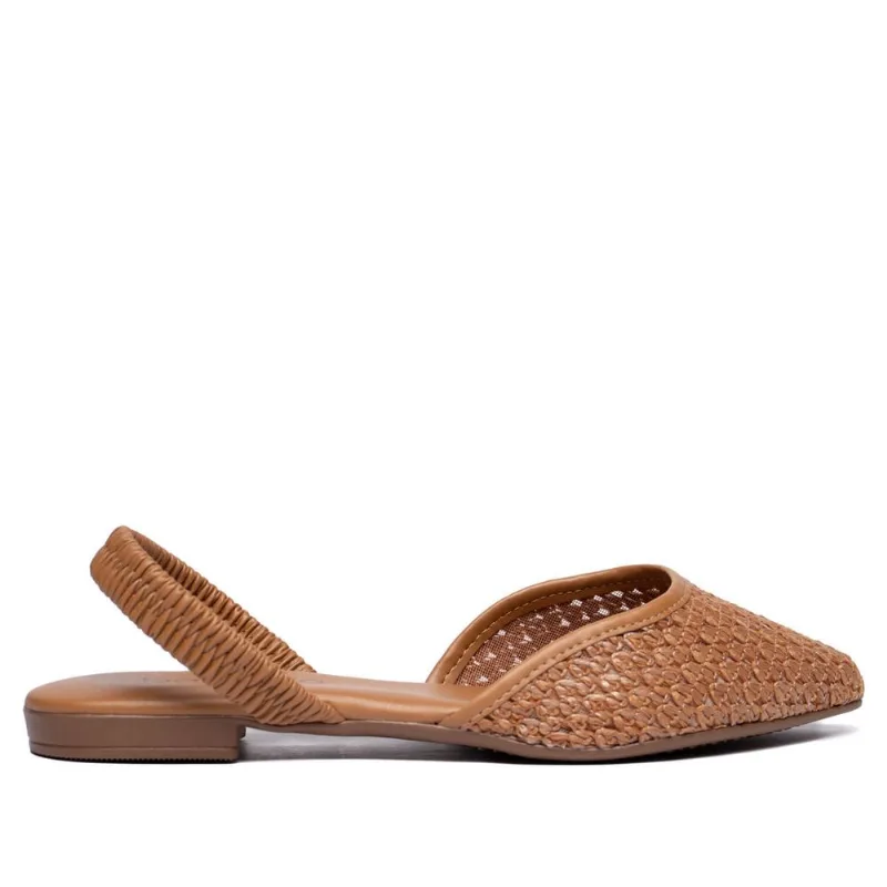 Sapatilha Feminina Beira Rio Slingback Tramado - 35