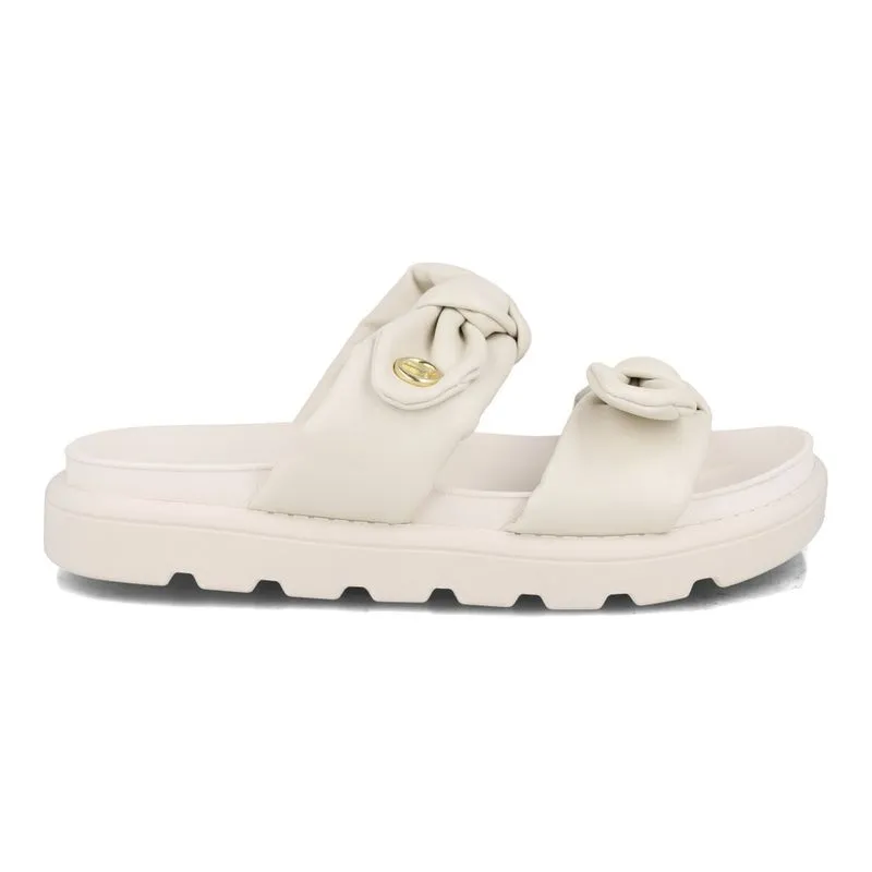 Rasteira Slide Vizzano Casual Feminina Off White 34
