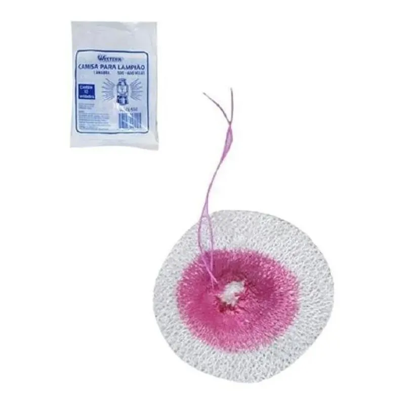 2x Camisa Para Lampião Amarra 500/600 Velas Kit Com 12 Peças