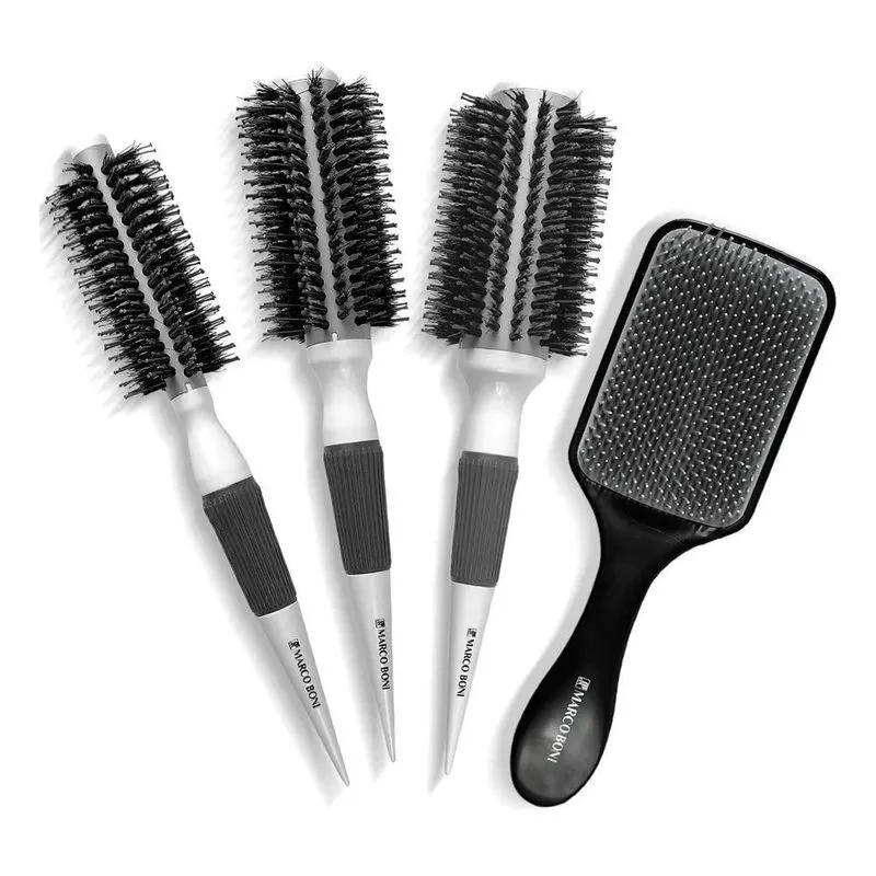 10x Kit 3 Escovas Thermal Ceramic Profissional Raquete Free