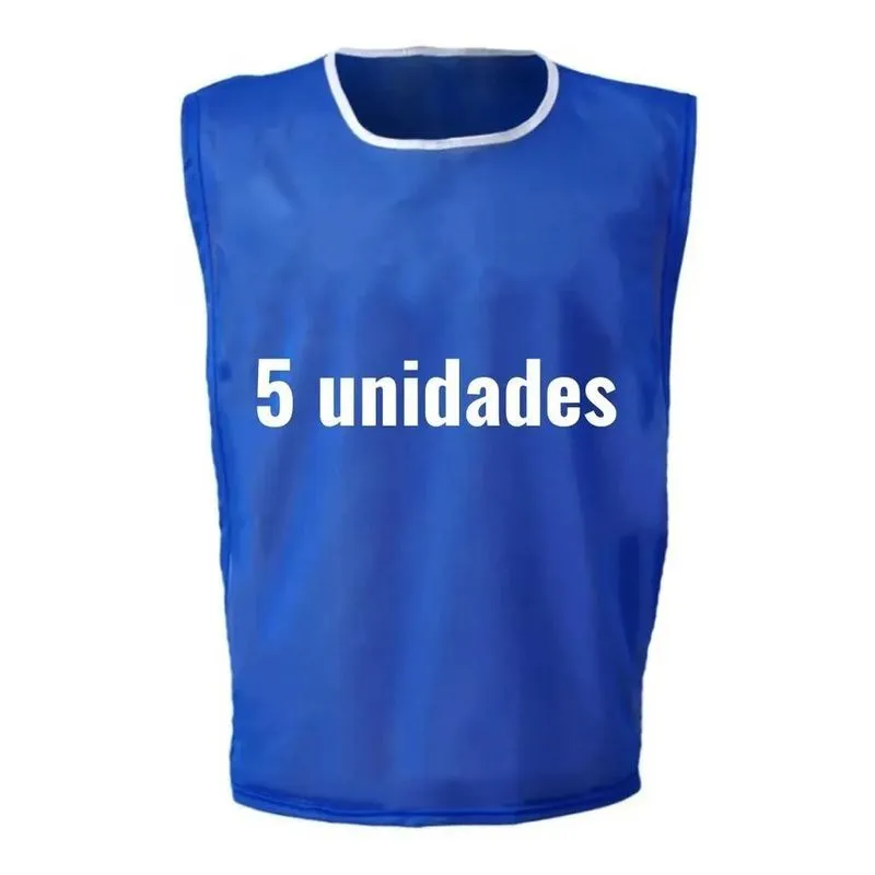10x Kit 5 Colete Futebol Esportivo Treino Pelada Treinament