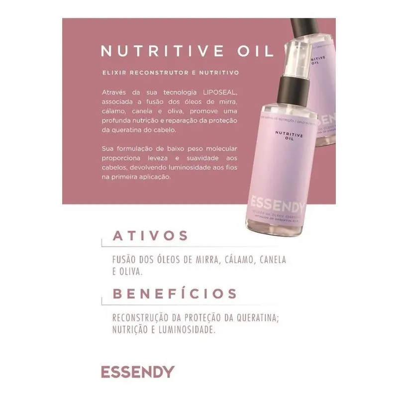 10x Nutritive Oil Essendy Professional Finalizador 60 Ml