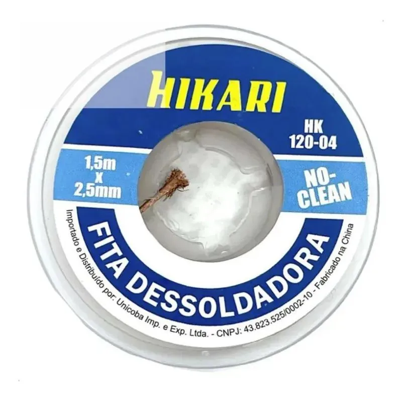 2x Fita Malha Dessolda Hk120 Hikari - 2.0 / 2.5 / 3.0 Mm Sol