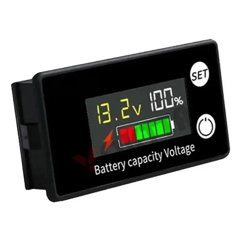 3x Voltímetro Digital Medidor Bateria 12v 24v 48v 72v