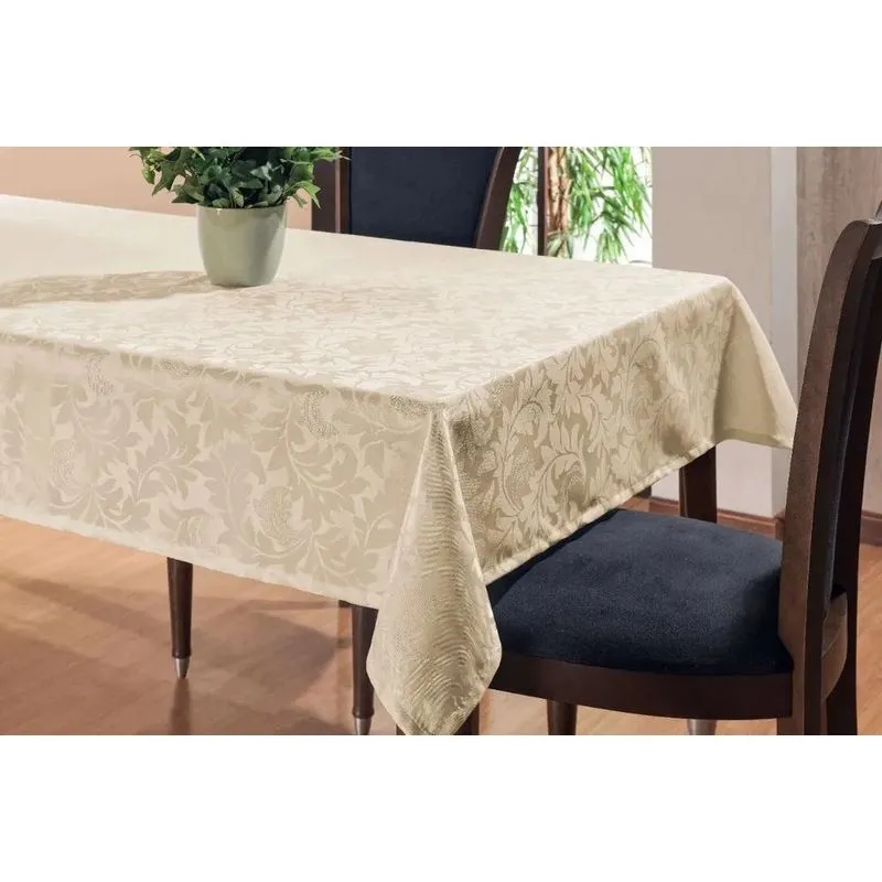 10x Toalha De Mesa Luxo 6 Lugares Jacquard Tecido Grosso
