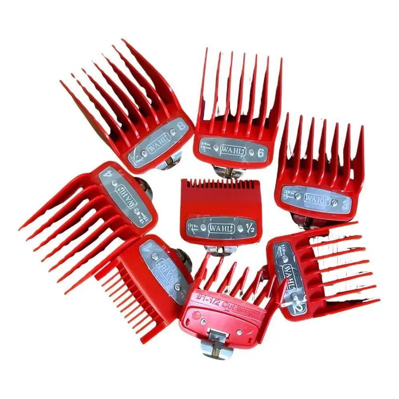 3x Kit 8 Pentes Metal Premium Para Wahl Kemei Wmark Jrl Gama