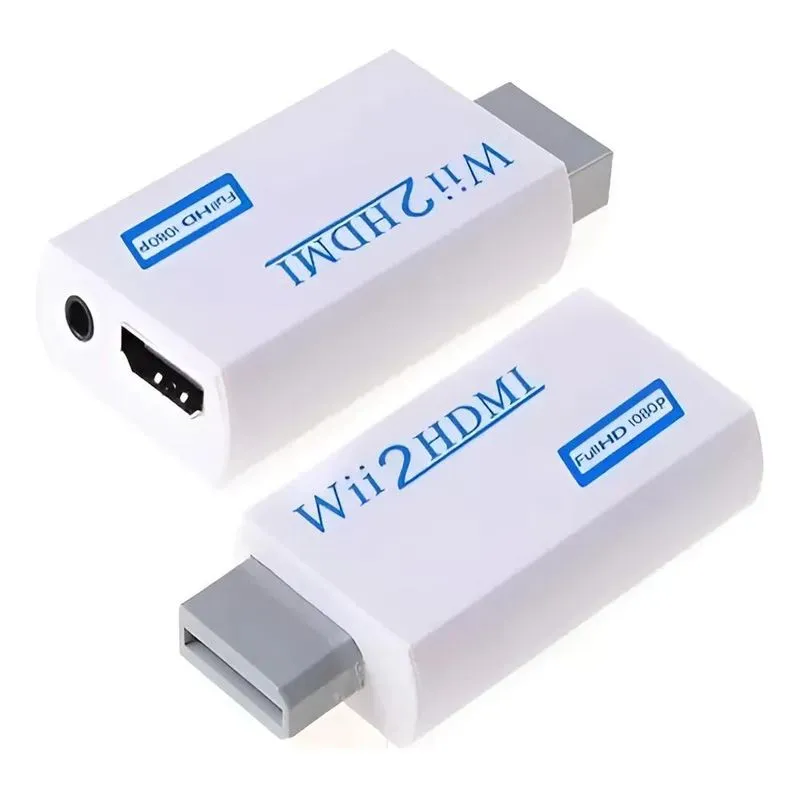 Adaptador Áudio Vídeo Conversor Nintendo Wii Para Cabo Hdmi