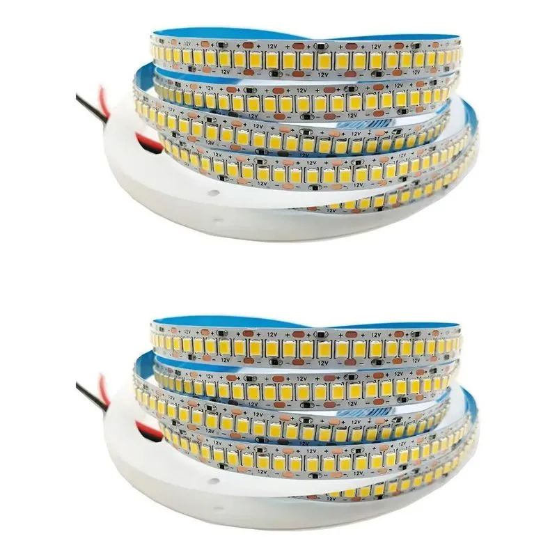 Kit 2 Fita Led 240leds Alta Potência Rolo 5m Cada 3000k Perf