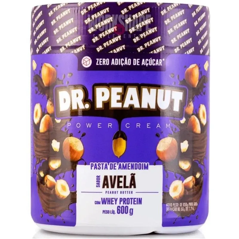 2x Dr. Peanut Pasta Com Melhor Sabor Do 600g Com Whey Sabor