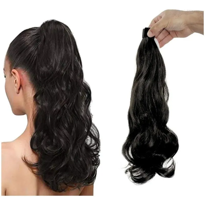 Rabo De Cavalo 50cm Aplique De Cabelo