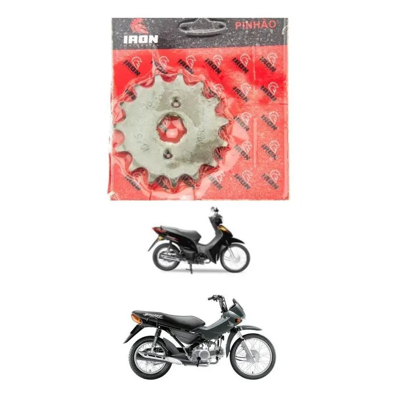 Pinhão Honda Pop 100 15 Dentes Aço 1045 Com Garantia