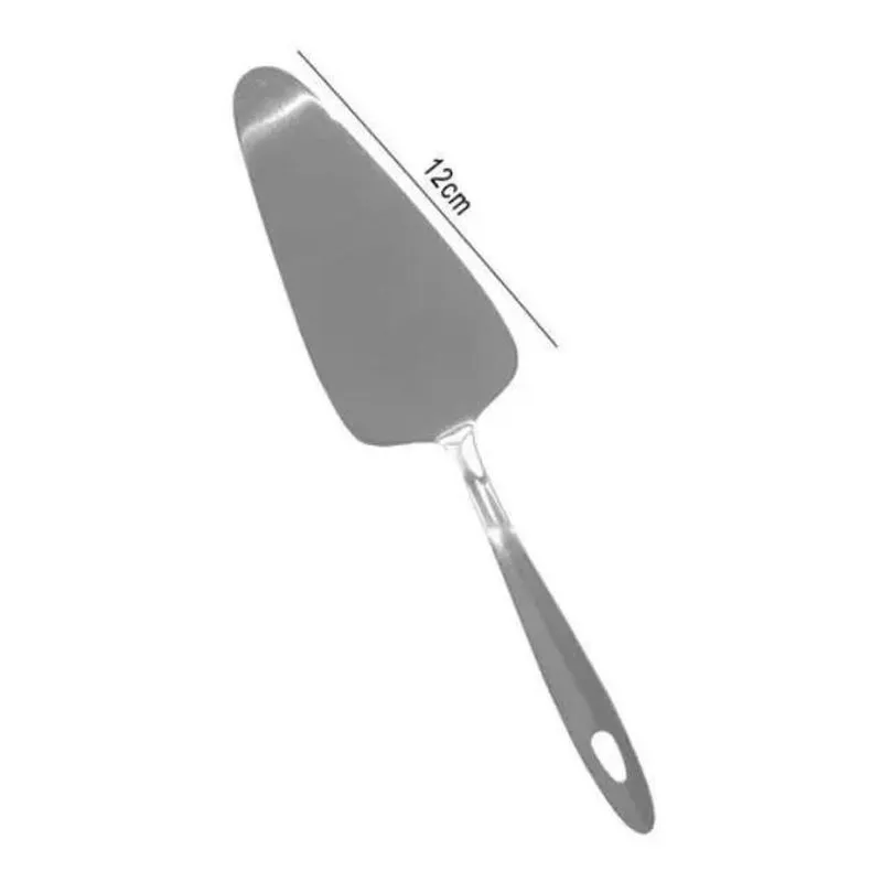3x Espátula Pá Para Bolo E Torta Aço Inox