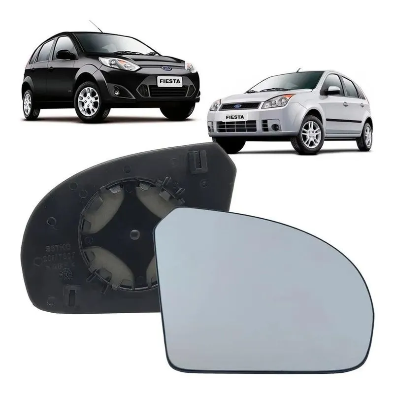 Lente Com Base Retrovisor Fiesta 2003/2012 Sedan