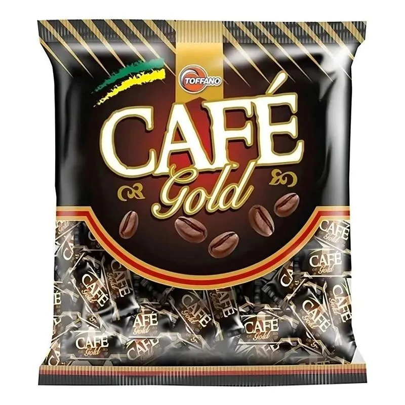 5x Bala Dura Toffano Gold Café 500g