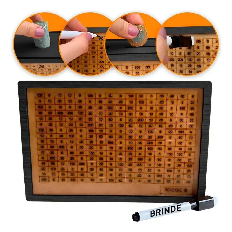 Woodbox Japonês: Cofre Decorativo Para Economizar Di - Preto