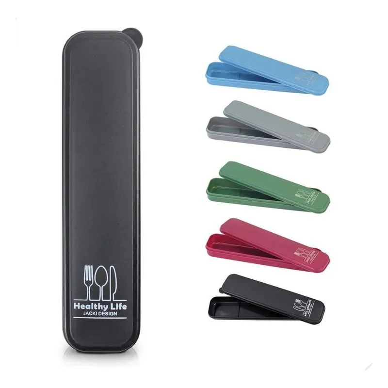 Porta Talher Po - Preto - Porta Talher Portátil Para Marmita